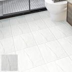 Square Bathroom PVC Flooring 12" x 12" x 0.07 mm Peel and Stick Vinyl Flooring