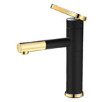 Lever handle faucet Glam Style with swivel spout for the bathroom