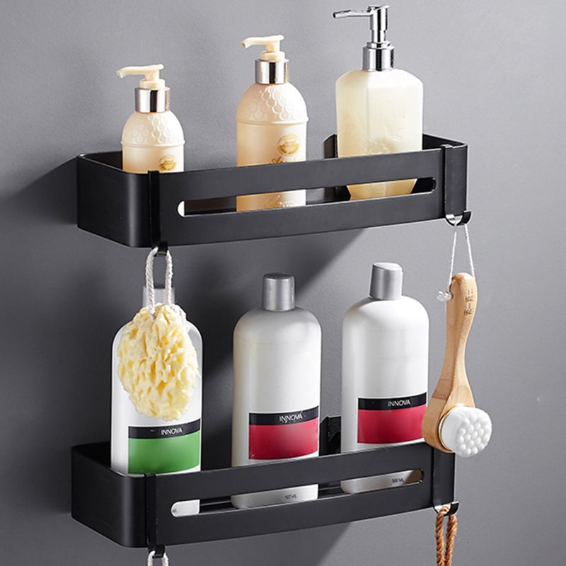 Matt Black Modern Bathroom Accessories Set, Set of 3, Bathroom Shelf