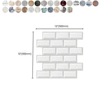 Plastic Peel-and-Stick Tiles Indoor Subway Tiles Wallpaper with Waterproof