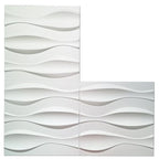 Modern Wall Cladding 3D Print Waterproof Peel and Stick Wall Panel