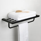 Contemporary bathroom accessory single item or in set made of black metal
