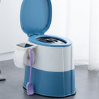 Modern flush toilet plastic round floor-mounted toilet bowl for bathroom