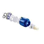 Low arc basin mixer with 1 handle for basins with overflow