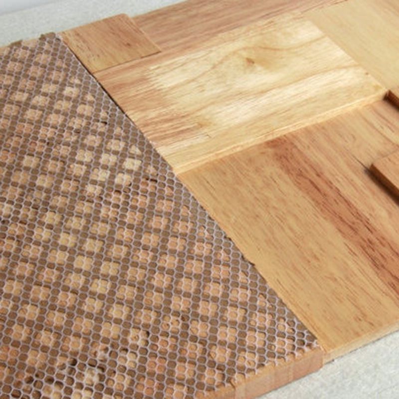 Mosaic Wood Wall Cladding Glue Living Room Modern Style Wood Plank