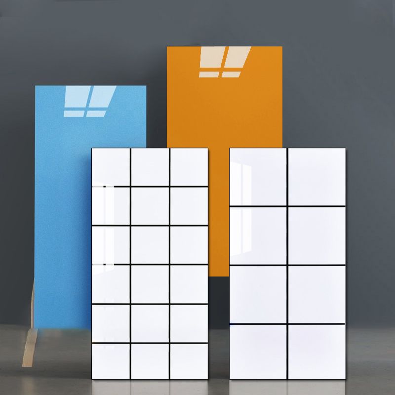 Waterproof removable field tile wallpaper and adhesive wall tile in rectangular shape
