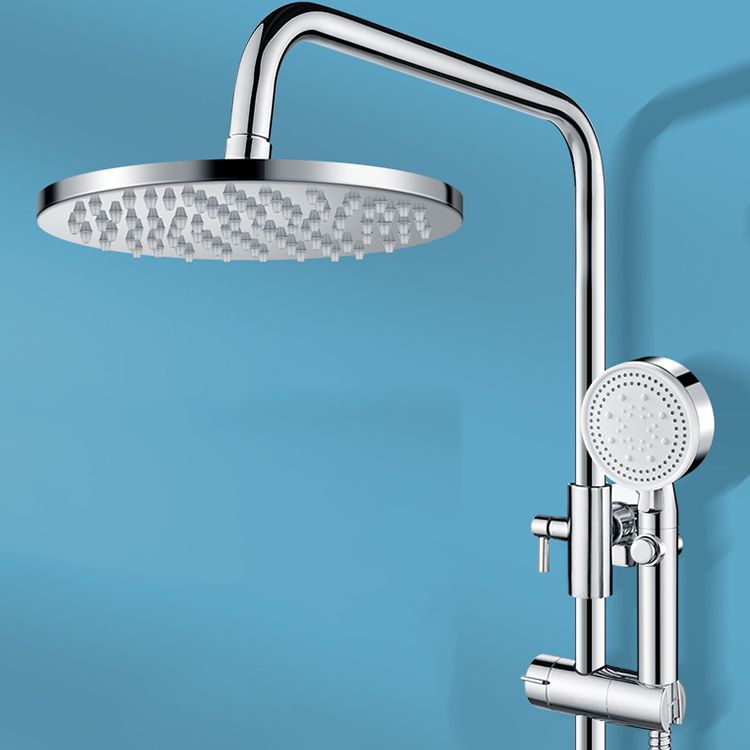 Metal Shower Head Combo Contemporary Round Fixed Shower Head for the Bathroom