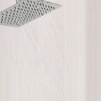 Contemporary Shower Combo Fixed Shower Head Stainless Steel Wall Mounted Square Shower Head