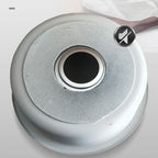 Stainless Steel Round Sink in Black Single Basin Undermount Sink with Basket Strainer