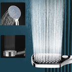Contemporary portable super rechargeable shower head square spray head