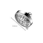 Modern Style Festive Shower Head in Silver 9 Settings Wall Mounted Shower Head