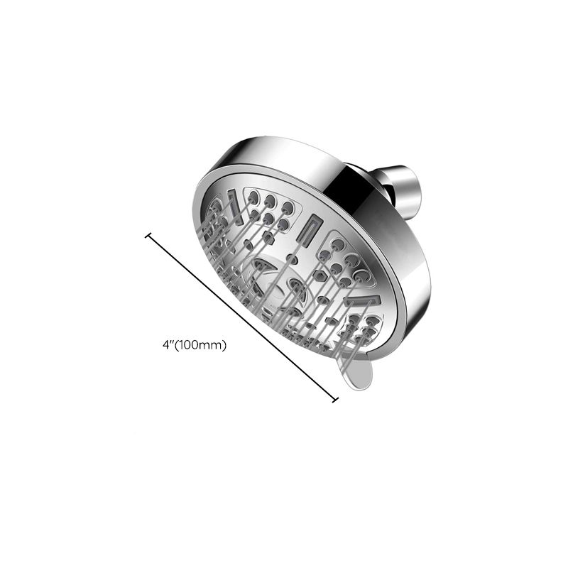 Modern Style Festive Shower Head in Silver 9 Settings Wall Mounted Shower Head
