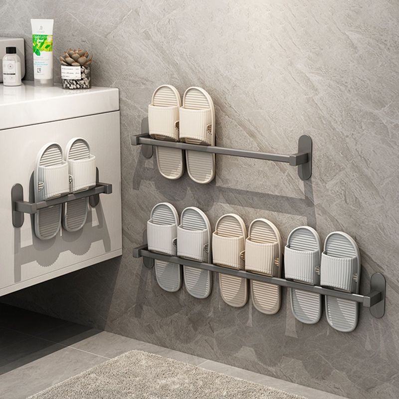Gray Bathroom Accessory Set Modern 1/2 - Piece Bathroom Shelf Rustproof
