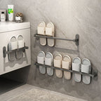 Gray Bathroom Accessory Set Modern 1/2 - Piece Bathroom Shelf Rustproof