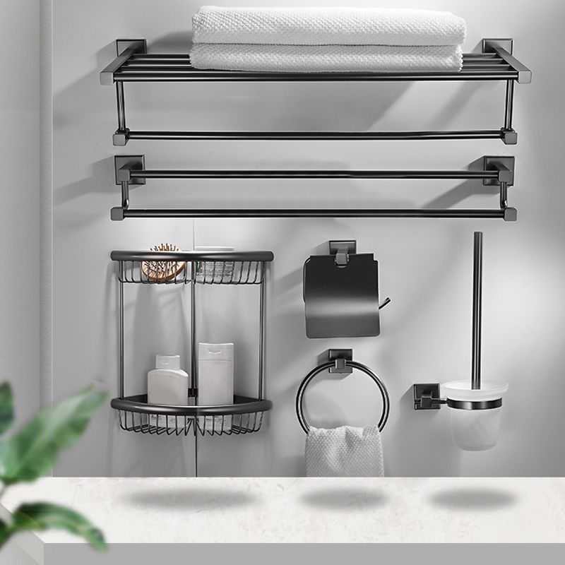 Traditional Brass Bathroom Accessory Set Gray Bathroom Accessory Set