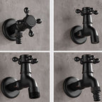 Wide Bathroom Sink Faucet Wall-Mounted Cross Handle Faucet