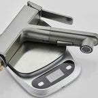 Contemporary Container Faucet Lever Handles Low Arc Copper Container Faucet