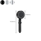 Round Handheld Showerhead Modern Plastic Head with Self-Cleaning