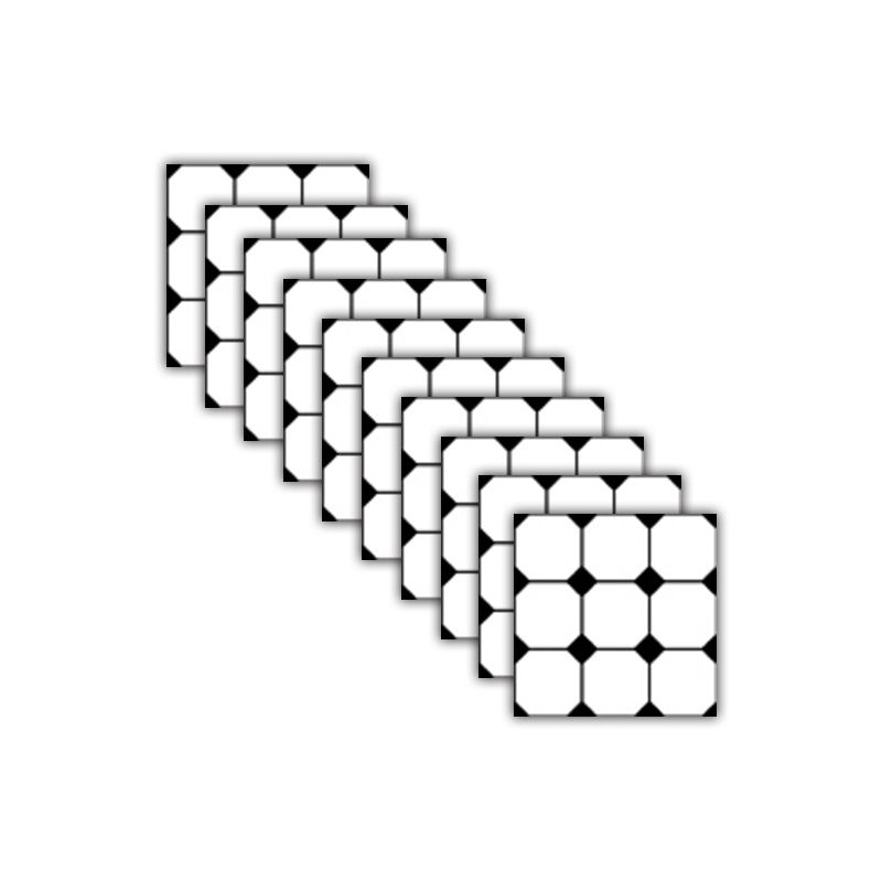 Modern Peel & Stick Mosaic Tiles PVC Single Panel Square Peel and Stick Wall Tile