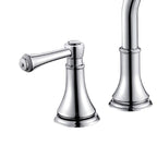 Modern Sink Faucet Widespread Faucet with 2 Handles and 3 Holes