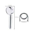 Contemporary Shower Head Combination Handheld Shower Plastic Wall Mounted Silver Shower Head
