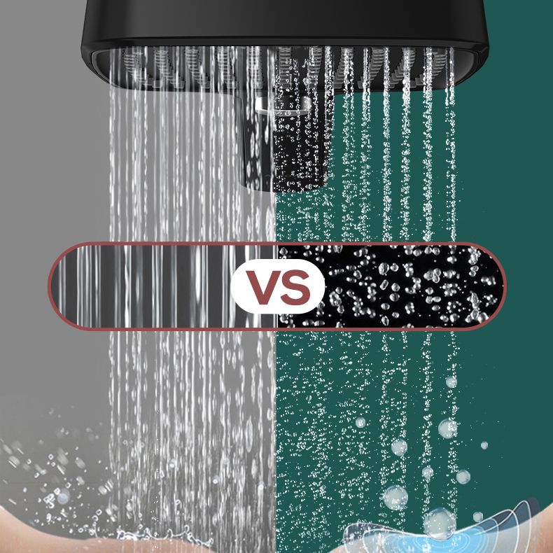 Contemporary Handheld Showerhead Square Three-Speed Spray Head