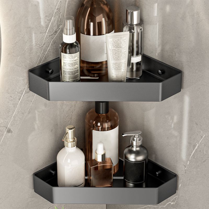 Modern bathroom accessory set Bathroom shelf Towel bar gray bathroom accessory set