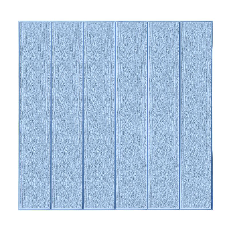 Solid color 3D embossed wall panel waterproof foam interior wall tile