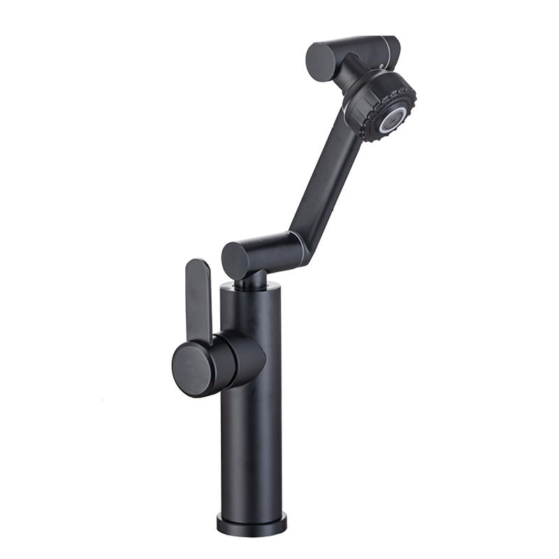 Swivel Spout Bathroom Faucet Single Hole Basin Faucet with Lever Handle