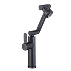 Swivel Spout Bathroom Faucet Single Hole Basin Faucet with Lever Handle
