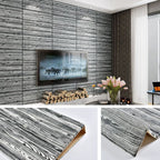 Modern Tin Wall Paneling Smooth Wall Ceiling Wood Plank Set of 6