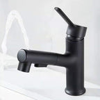 Contemporary Basin Faucet Pure Color Low Arc Basin Faucet for the Bathroom