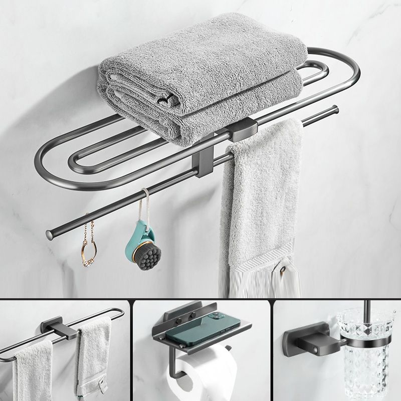 Modern Silver Bathroom Accessories As Individual Piece Or In Set With Towel Bar