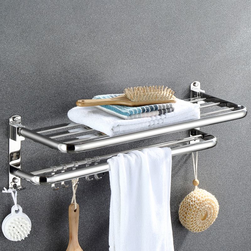 Modern Bathroom Accessory Set Silver Metal Bathroom Accessory