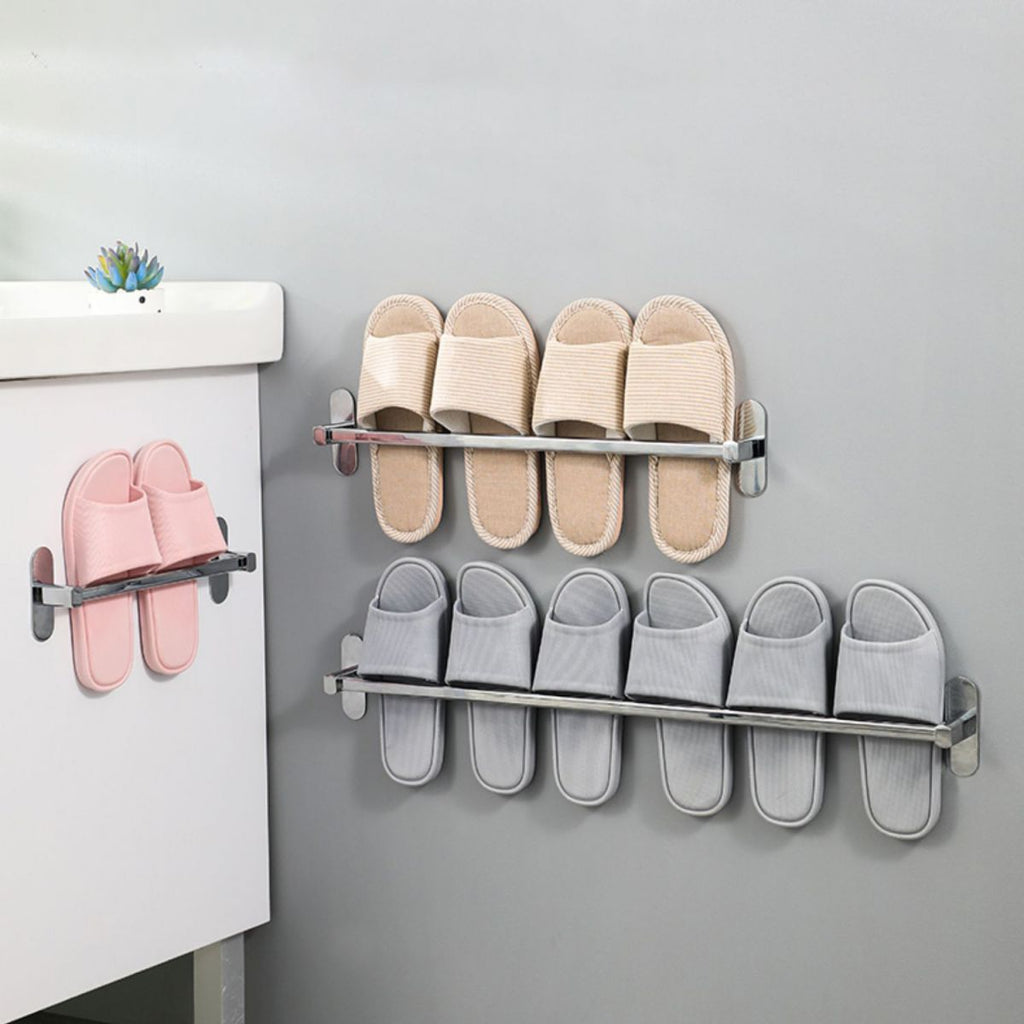 2-Piece Stainless Steel Slip Resistant Modern Chrome Bathroom Hardware Set