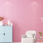Colorful 3D-embossed wall panel Waterproof artificial stone wall tile