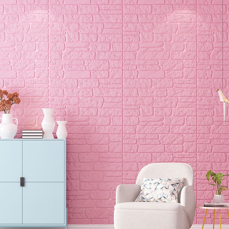 Colorful 3D-embossed wall panel Waterproof artificial stone wall tile