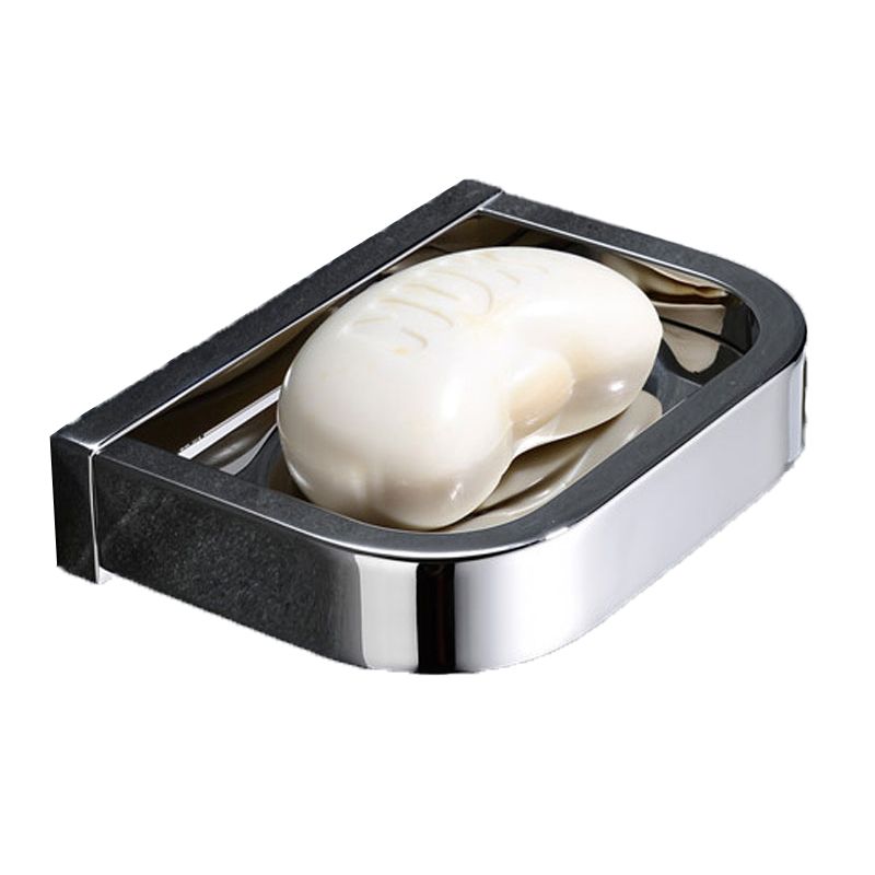 Polished Chrome Modern Bathroom Accessory Set made of Stainless Steel Towel Holder/Soap Dish