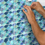 Mosaic tiles for peeling and sticking tiles Kitchen waterproof splash guard removable wall tiles