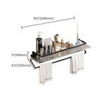 Black Bathroom Set Metallic & Acrylic Bathroom Accessories Set made of Stainless Steel Aluminium