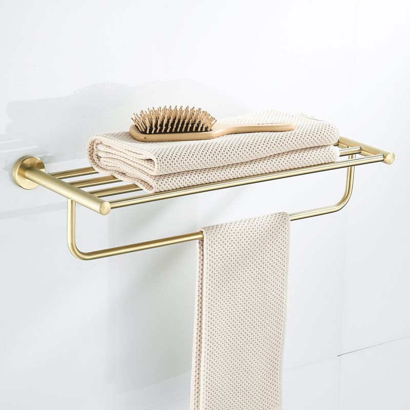 Traditional Brushed Brass Bathroom Accessories As Individual Piece Or In Set made of Metal