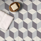 Square Indoor Vinyl Floor Peel and Stick 3D Print Vinyl Floor