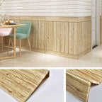 Modern Tin Wall Paneling Smooth Wall Ceiling Wood Plank Set of 6