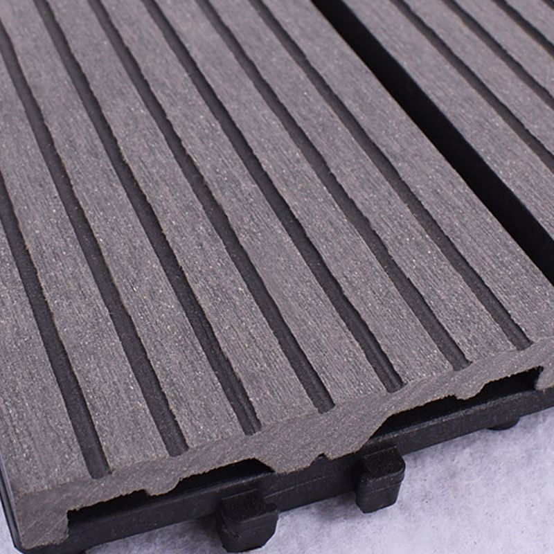 Classic interlocking deck boards Solid color patio tiles