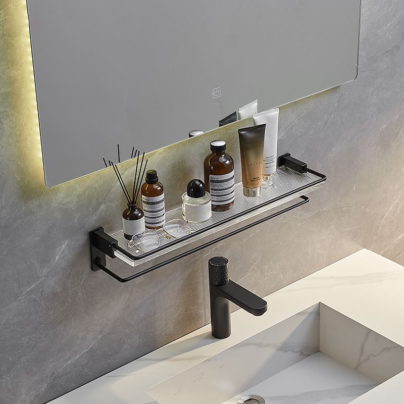 Modern bathroom accessory set bath shelf/towel holder & bathrobe hooks included