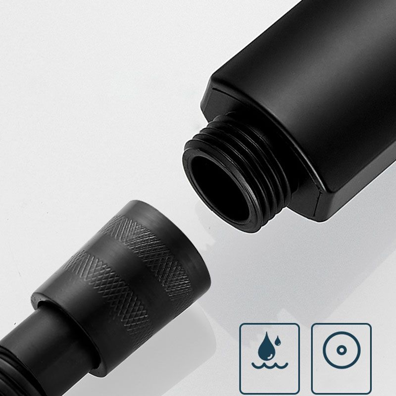 ABS Plastic Handheld Shower High Pressure 5 Spray Patterns Wall Mounted Showerhead