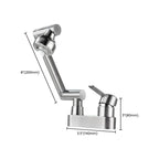 2 holes sink faucet swivel stainless steel single handle central mounted faucet