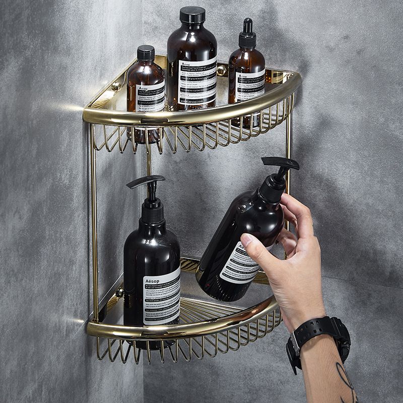 Traditional Brass Bathroom Accessory Set Bathroom Shelf Bathroom Accessory Set