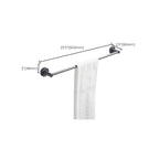 Traditional Gray Brass Bathroom Hardware Set Towel Bar Bathroom Hardware Set
