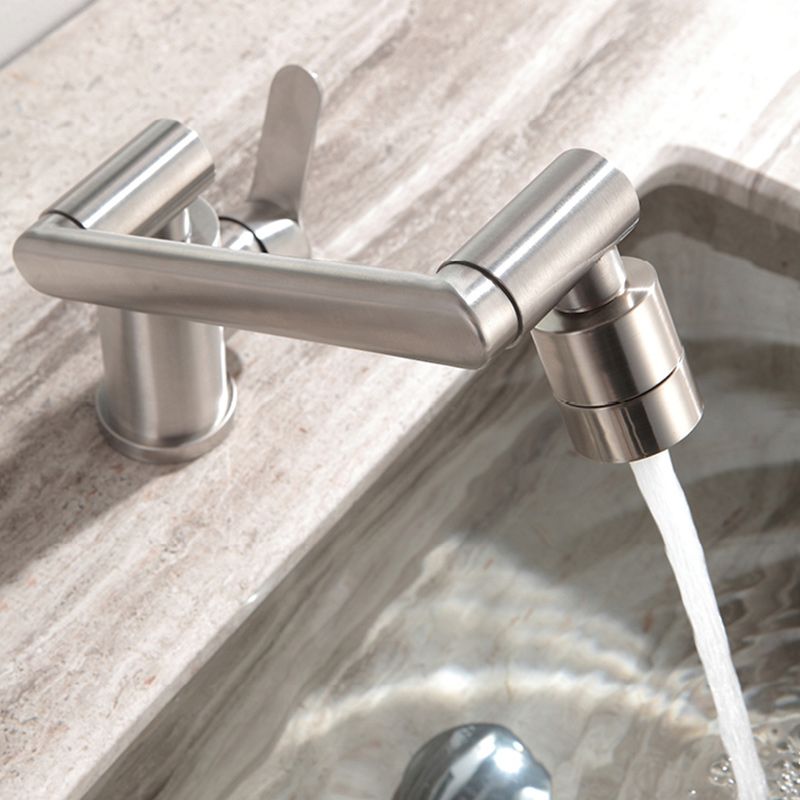 Swivel Spout Bathroom Faucet Single Hole Basin Faucet with Lever Handle